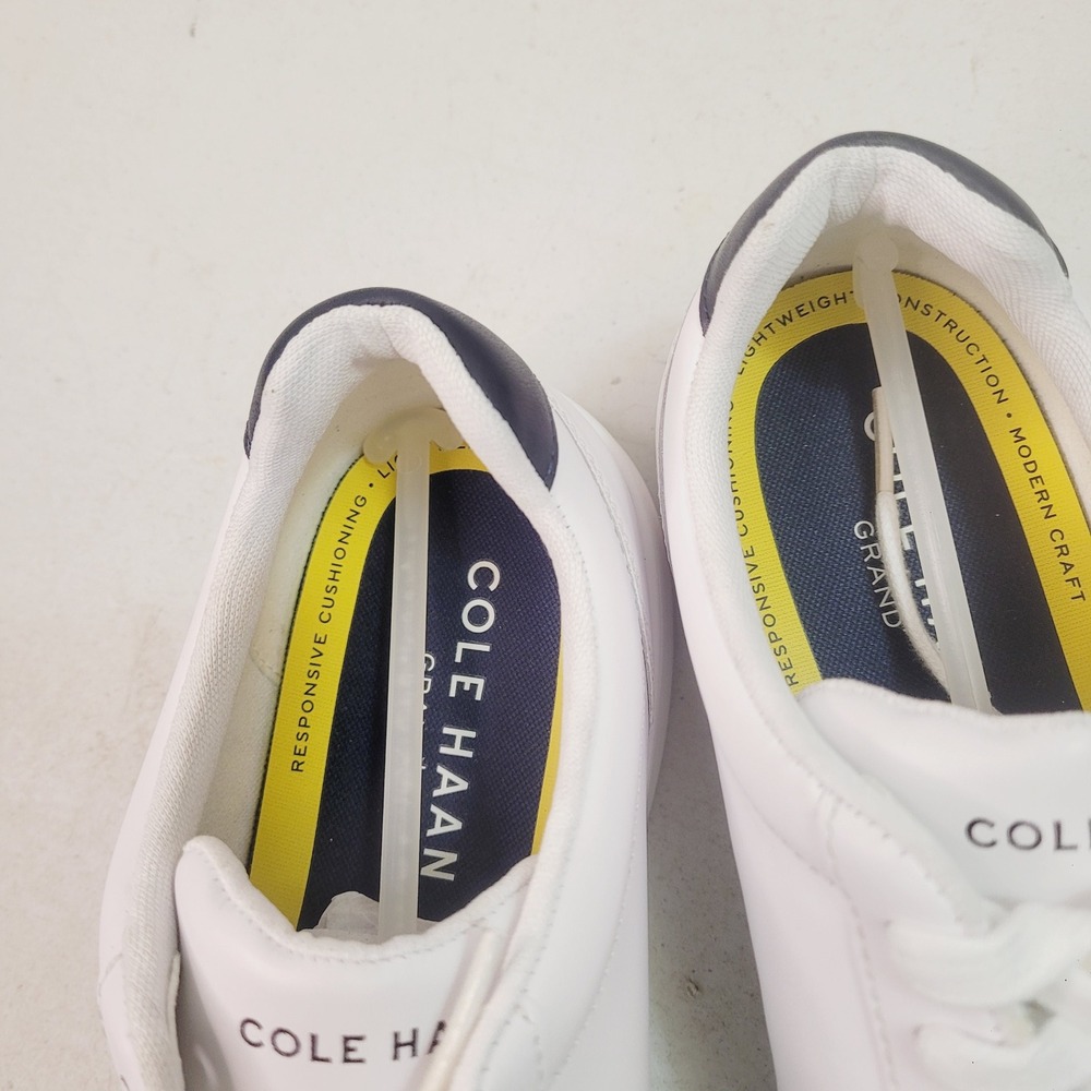 Cole Haan Grand Crosscourt Sneakers Mens 9.5 White Leather Low Top Shoes - Picture 5 of 11